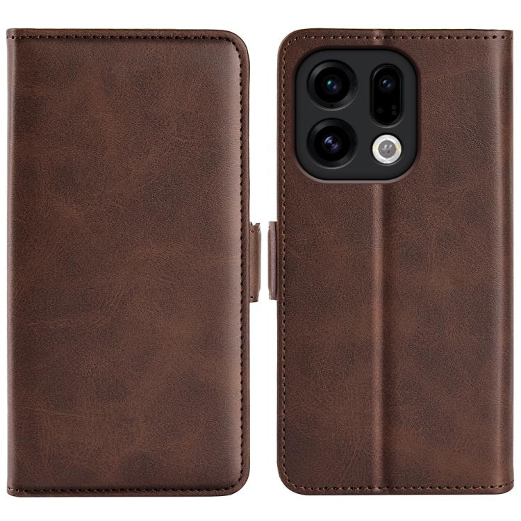 Levně SIDE Peněženkové pouzdro pro Oppo Find X9 tmavě hnědé