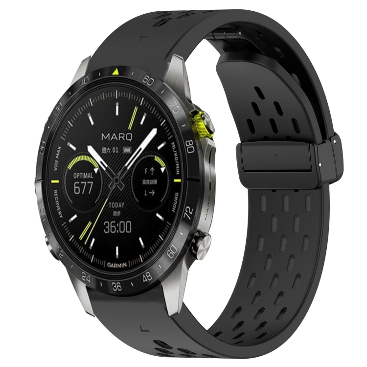 Levně AIRY Silikonový řemínek pro Garmin Epix Pro Gen 2 47mm černý