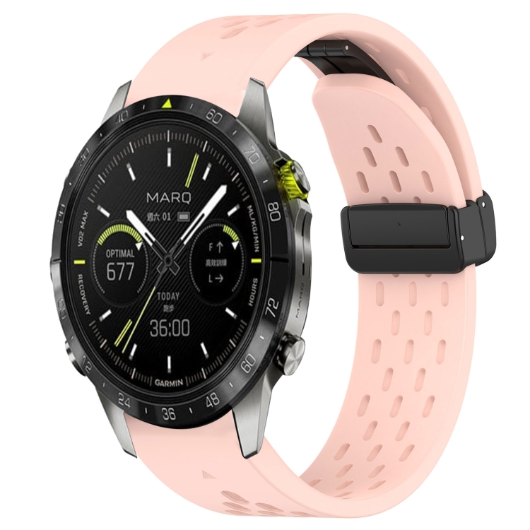 Levně AIRY Silikonový řemínek pro Garmin Epix Pro Gen 2 47mm růžový