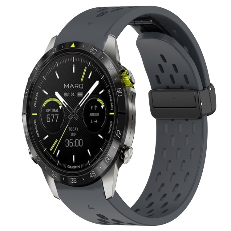 Levně AIRY Silikonový řemínek pro Garmin Epix Pro Gen 2 47mm šedý