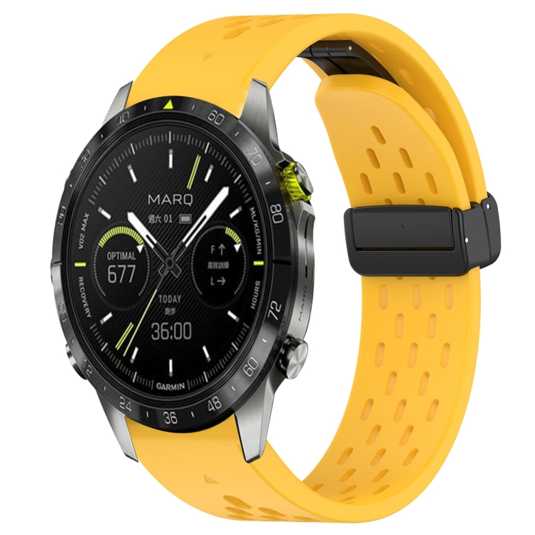 Levně AIRY Silikonový řemínek pro Garmin Epix Pro Gen 2 47mm žlutý