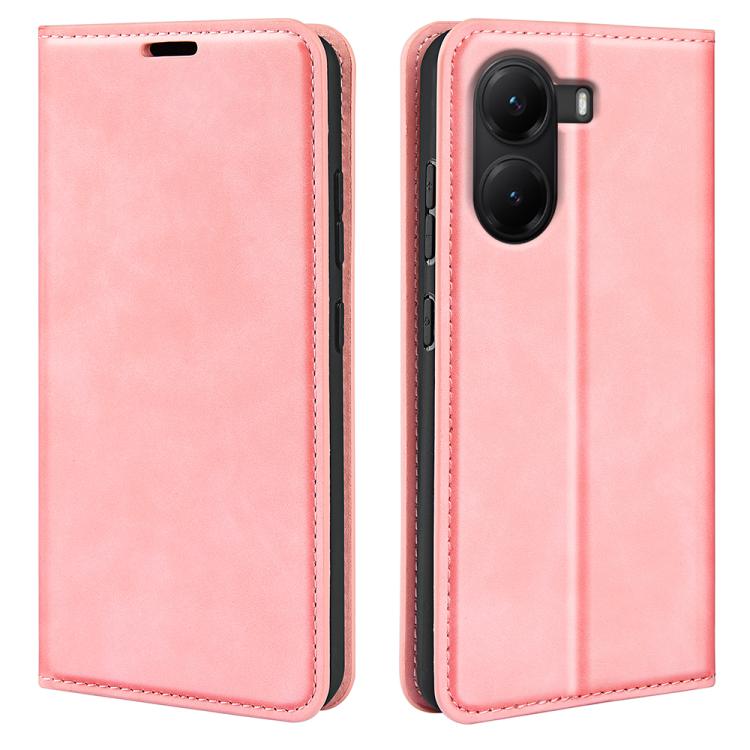 Levně MAGNETIC Zaklápěcí kryt pro Xiaomi Poco X7 Pro růžový