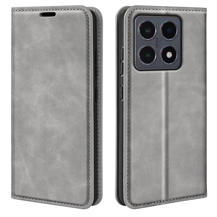 Levně MAGNETIC Zaklápěcí kryt pro Xiaomi 15T šedý