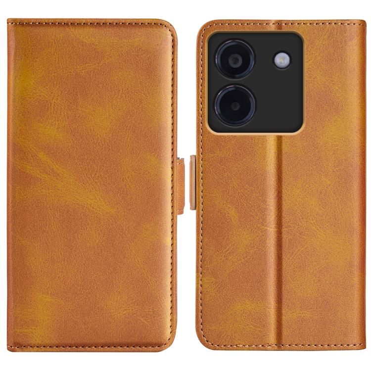 Levně SIDE Peněženkové pouzdro pro Xiaomi Poco M7 Pro 5G světle hnědé