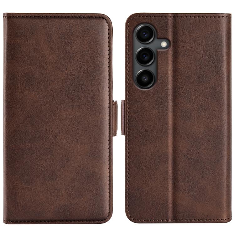 Levně SIDE Peněženkové pouzdro pro Samsung Galaxy S25 FE tmavě hnědé