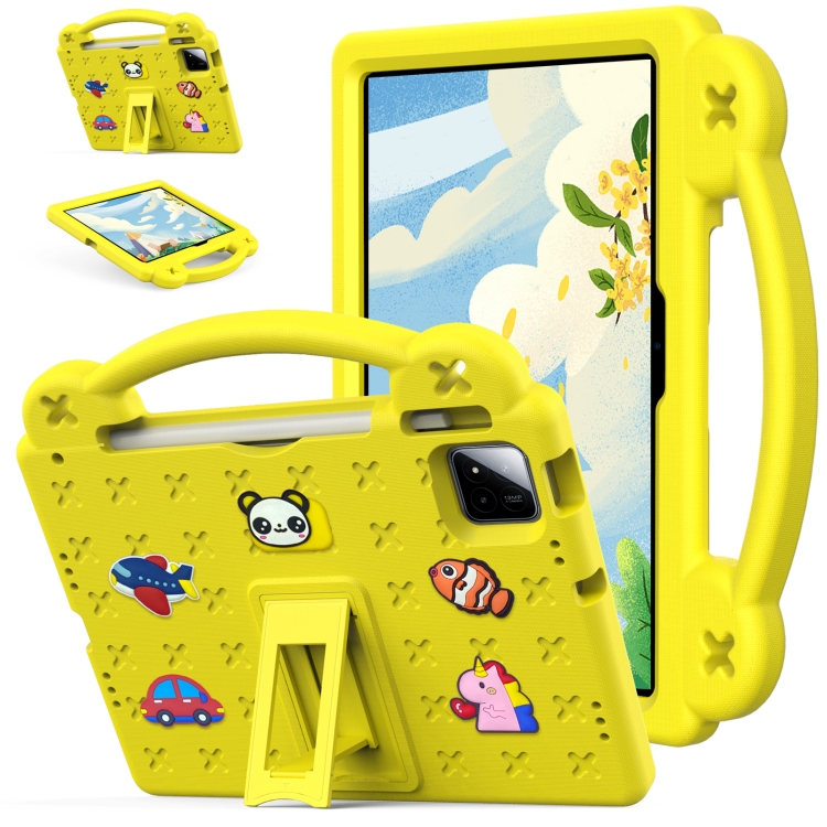 Levně FANY Dětský kryt na tablet pro Xiaomi Pad 7 / Pad 7 Pro / Pad 8 / Pad 8 Pro žlutý