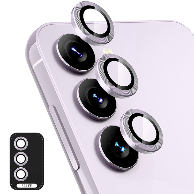 ENKAY ALU Sklo pro fotoaparát Samsung Galaxy S24 FE 5G PURPLE