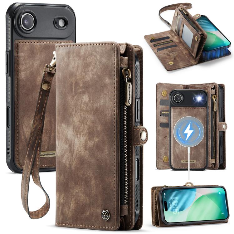 Levně WALLET Ochranný kryt s peněženkou 2v1 pro Apple iPhone Air hnědý