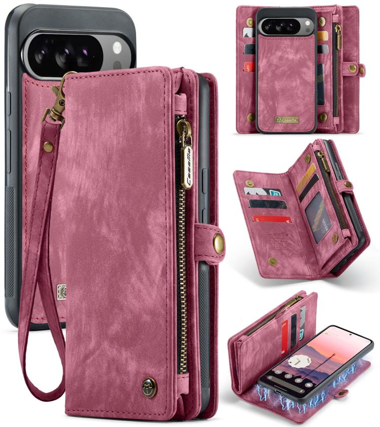 Levně WALLET Ochranný kryt s peněženkou 2v1 pro Google Pixel 10 Pro XL červený