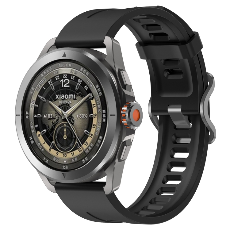 Levně SILICONE Vyměnitelný řemínek pro Xiaomi Watch S4 Sport černý