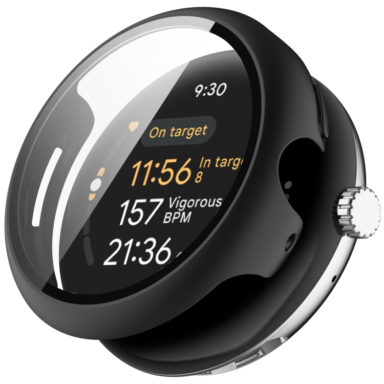 Levně PC FULL COVER Plastový kryt se sklem pro Google Pixel Watch 3 45mm černý