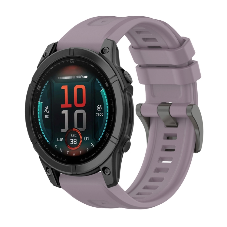 Levně SILICONE Vyměnitelný řemínek pro Garmin Fenix E 47mm fialový