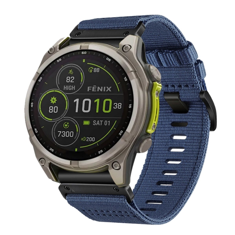 PROTEMIO 87987 CANVAS Vyměnitelný řemínek pro Garmin Fenix 8 47mm modrý