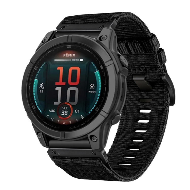 PROTEMIO 87749 CANVAS Vyměnitelný řemínek pro Garmin Fenix E 47mm černý