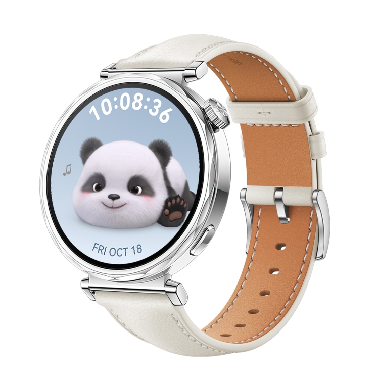 Levně LEATHER Kožený řemínek pro Huawei Watch GT 5 41mm / GT 6 41mm CREAMY WHITE