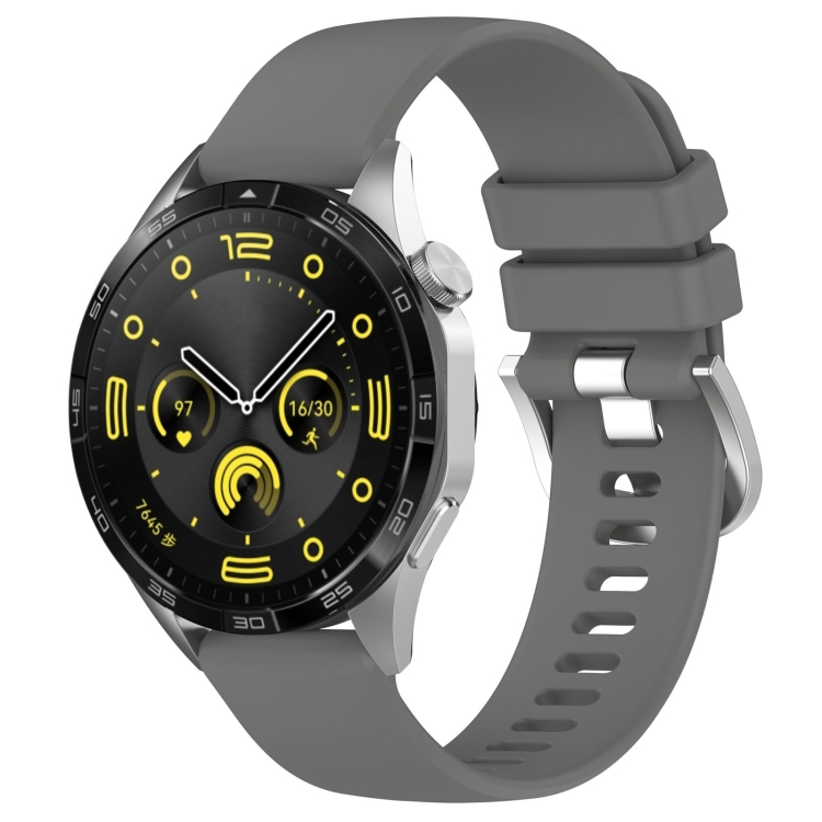 SILICONE Vyměnitelný řemínek pro Huawei Watch GT 5 Pro 46mm / GT 6 Pro 46mm tmavě šedý