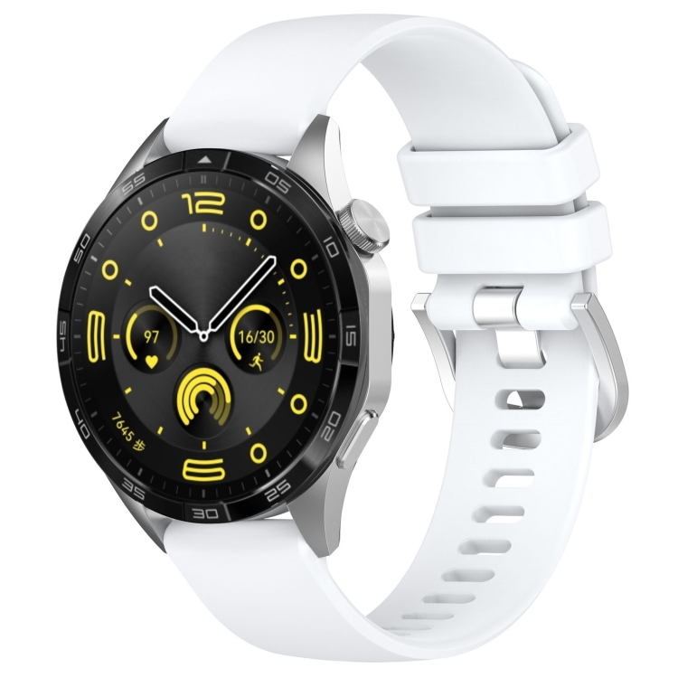 Levně SILICONE Vyměnitelný řemínek pro Huawei Watch GT 5 Pro 46mm / GT 6 Pro 46mm bílý