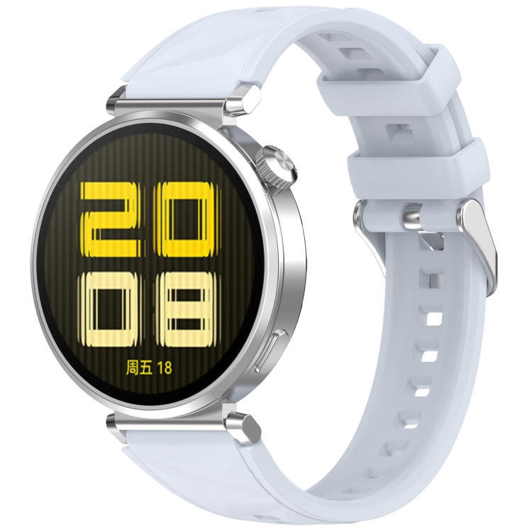SILICONE Vyměnitelný řemínek pro Huawei Watch GT 5 Pro 42mm světle modrý