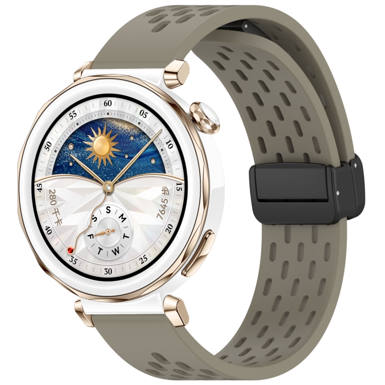 Levně AIRY Silikonový řemínek pro Huawei Watch GT 5 Pro 42mm tmavě šedý