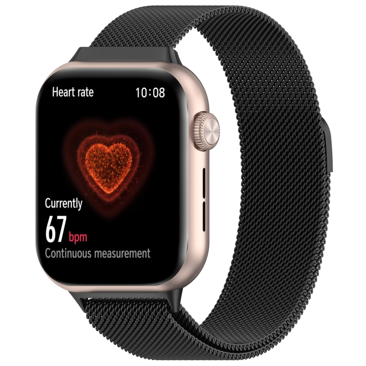 Levně MILANESE Kovový řemínek pro Honor Watch 5 černý