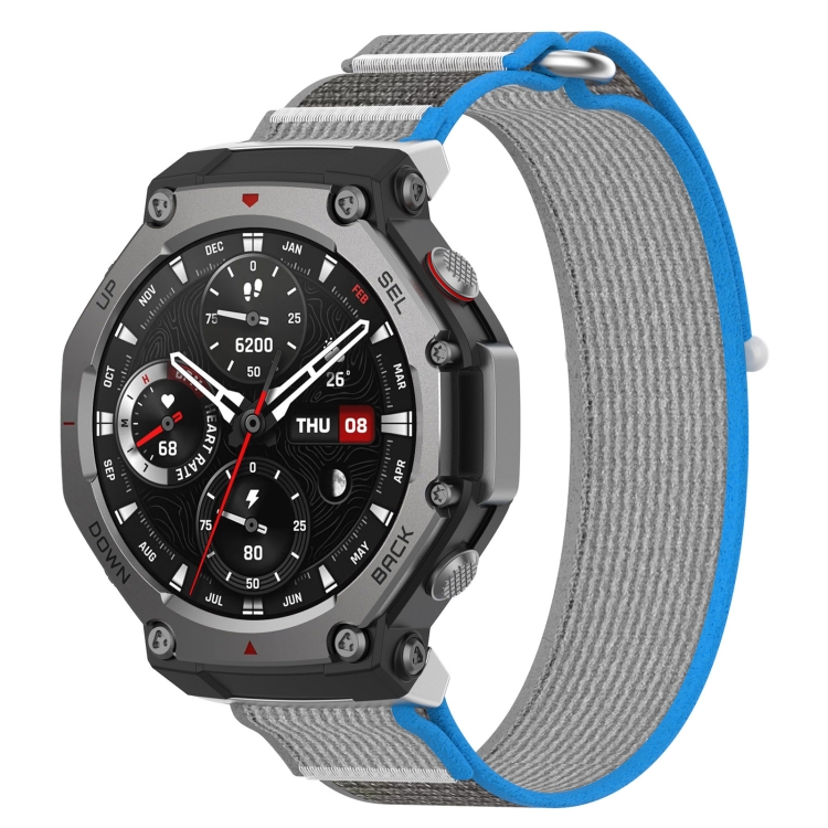 NYLON COLOR Vyměnitelný řemínek pro Amazfit T-Rex 3BLUE GREY