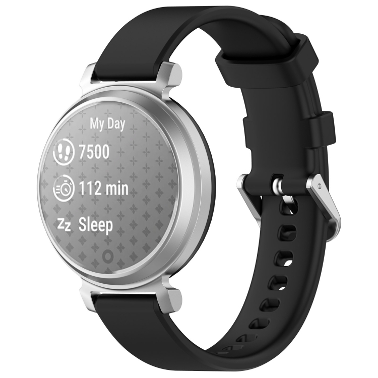 Levně SILICONE Vyměnitelný řemínek pro Garmin Lily 2 Active černý