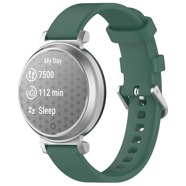 Levně SILICONE Vyměnitelný řemínek pro Garmin Lily 2 Active tmavě zelený