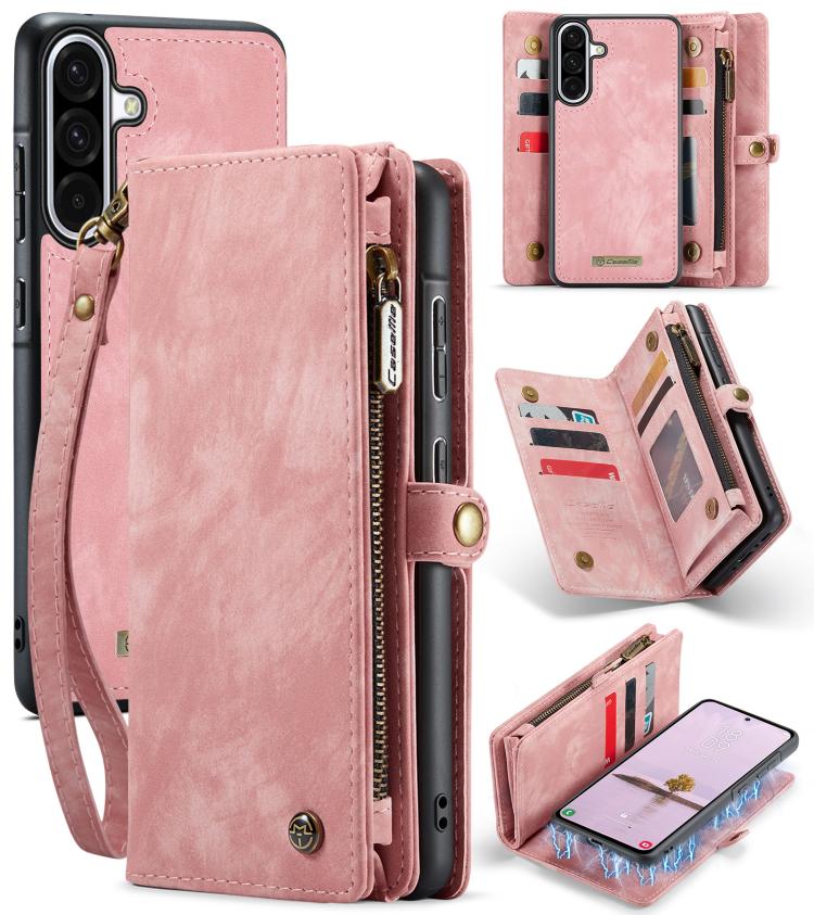 Levně WALLET Ochranný kryt s peněženkou 2v1 pro Samsung Galaxy A56 růžový