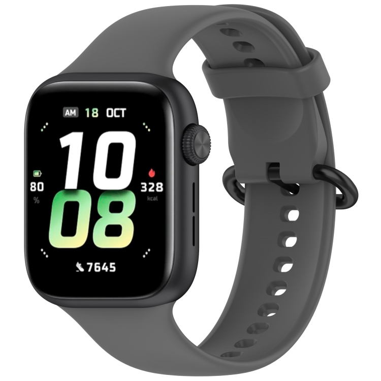 Levně SILICONE Vyměnitelný řemínek pro Honor Watch 5 tmavě šedý