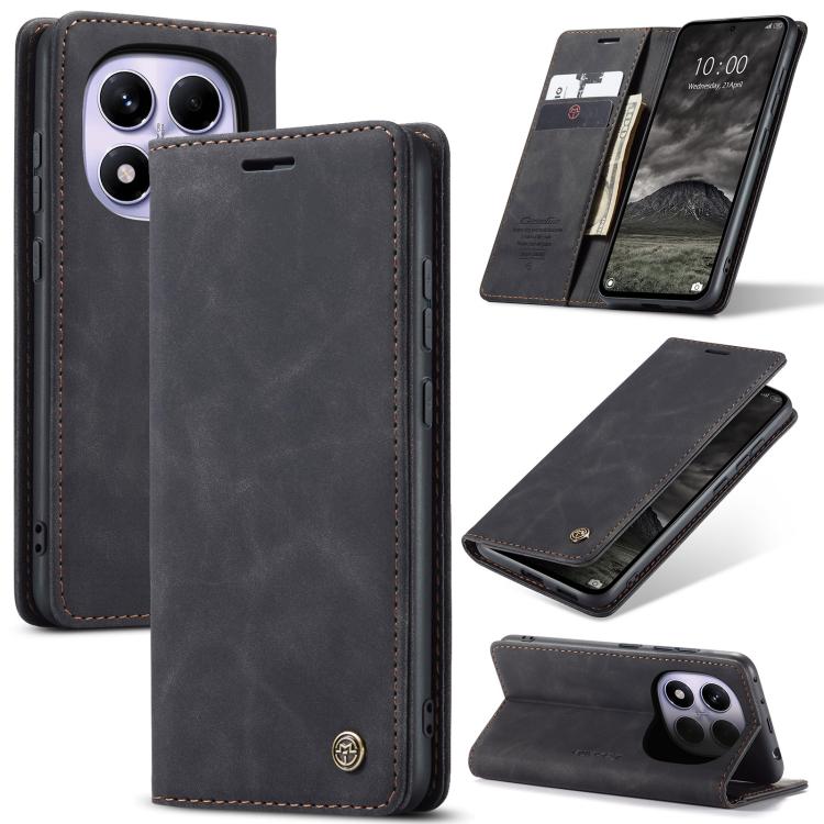 Levně CASEME Flipové pouzdro pro Xiaomi Redmi Note 14 Pro černé