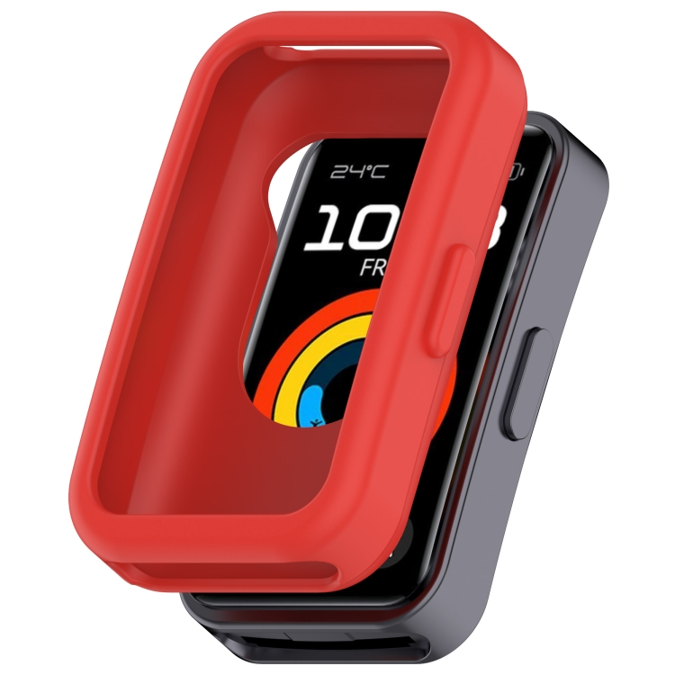 Levně TPU HALF COVER Kryt pro Huawei Band 10 / Band 9 / Band 8 červený