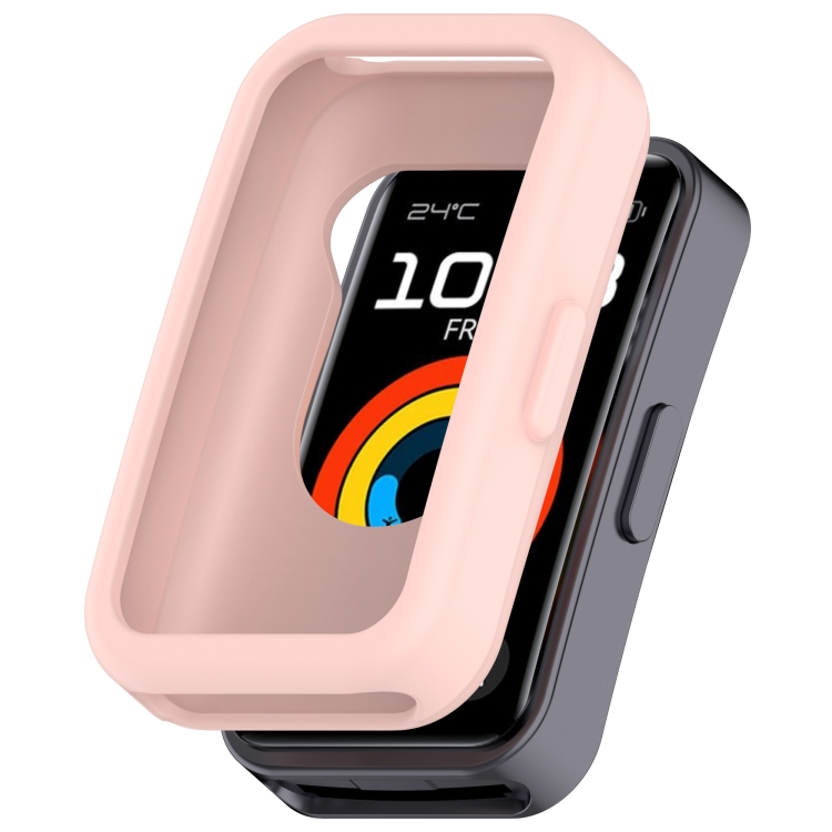 Levně TPU HALF COVER Kryt pro Huawei Band 10 / Band 9 / Band 8 světle růžový