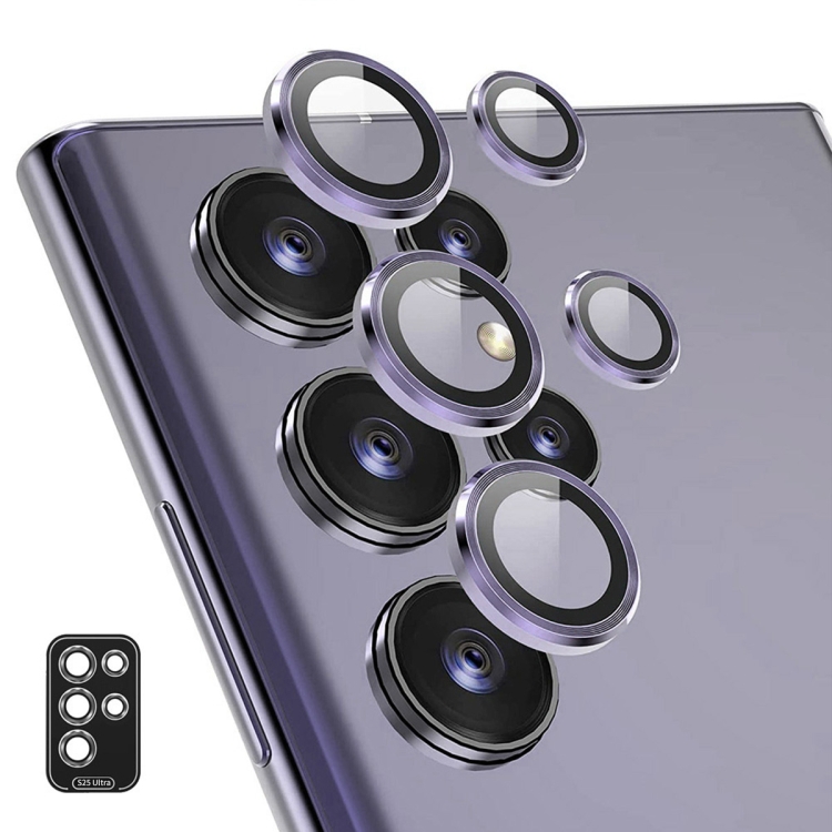 Levně ENKAY ALU Sklo pro fotoaparát Samsung Galaxy S25 Ultra 5G PURPLE