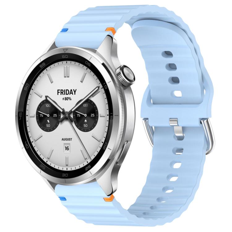 Levně WAVY Silikonový řemínek pro Xiaomi Watch S4 světle modrý