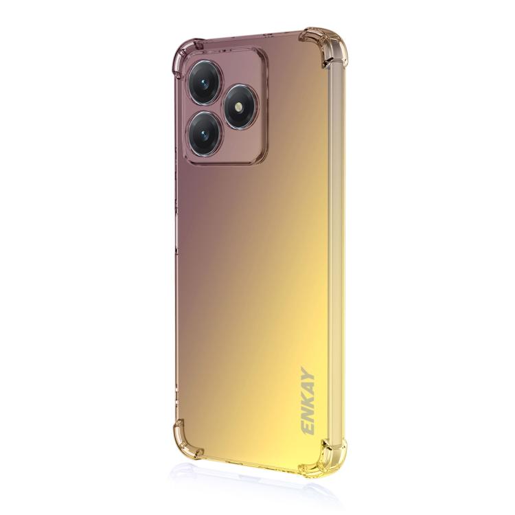 Levně ENKAY gradientový ochranný kryt pro Honor X5c Plus PURPLE-GOLD