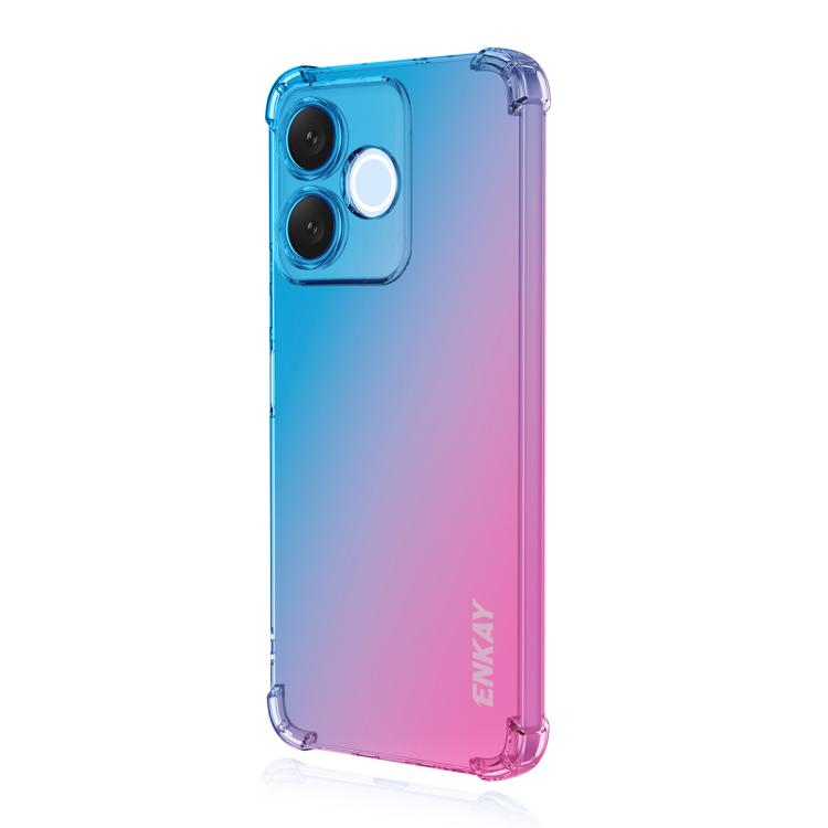 Levně ENKAY GRADIENT Ochranný obal pro Honor 600 Lite BLUE-PINK