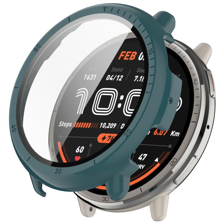 Levně PC FULL COVER Plastový kryt se sklem pro Amazfit Active 2 zelený