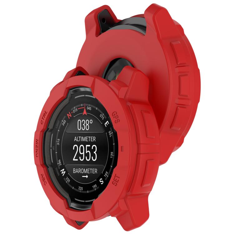 Levně TPU HALF COVER Kryt pro Garmin Instinct 3 45mm červený