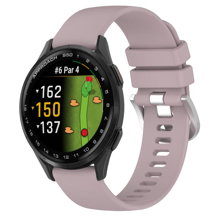 Levně SILICONE Vyměnitelný řemínek pro Garmin Approach S50 fialový