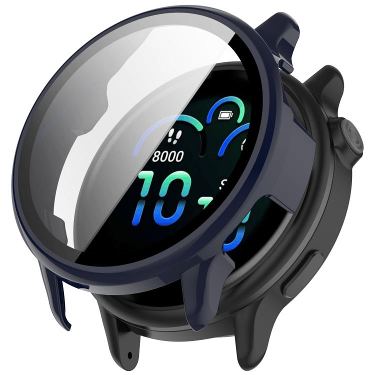 Levně PC FULL COVER Plastový kryt se sklem pro Garmin Vivoactive 6 modrý