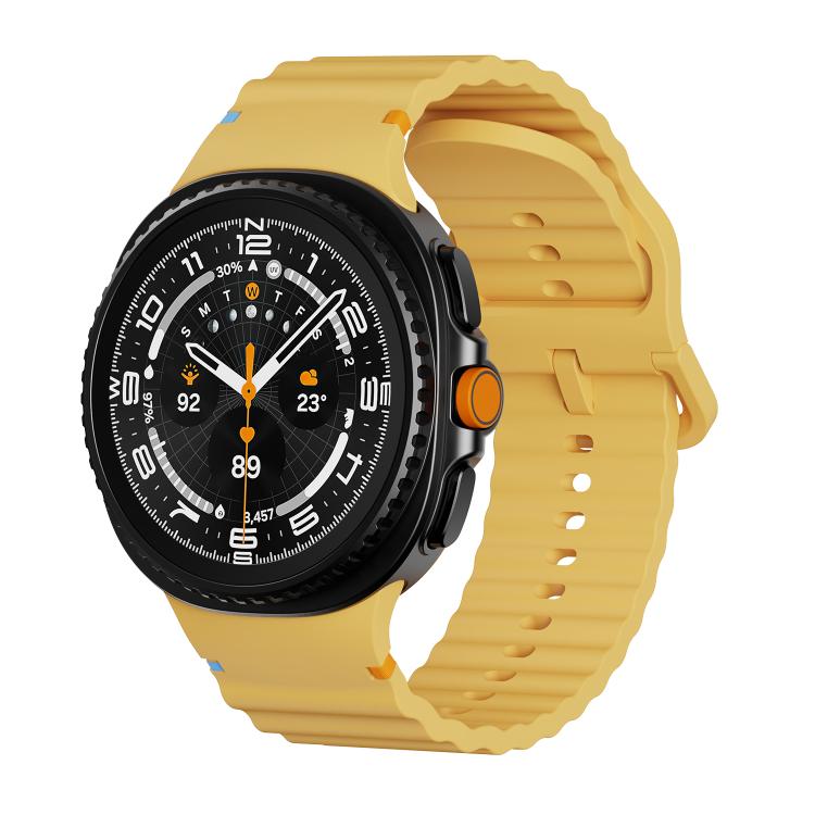 Levně WAVY Silikonový řemínek pro Samsung Galaxy Watch8 / Watch8 Classic žlutý