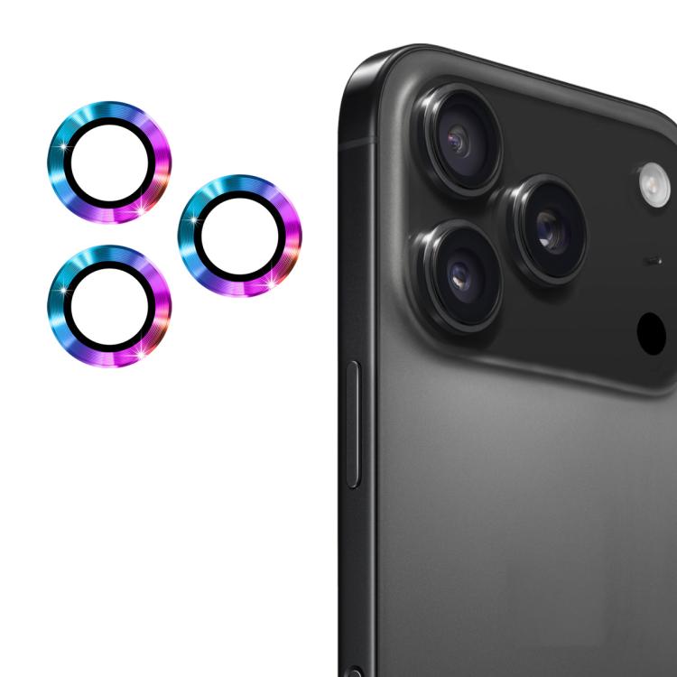 Levně ENKAY ALU Sklo pro fotoaparát Apple iPhone 17 Pro / iPhone 17 Pro Max COLORFUL