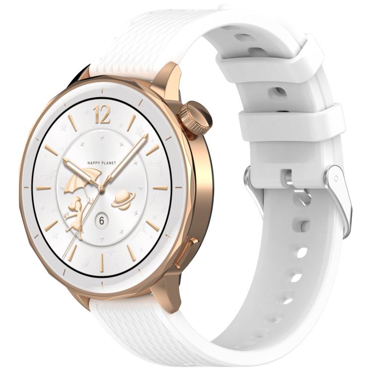 Levně SILICONE Vyměnitelný řemínek pro OnePlus Watch 3 43mm bílý