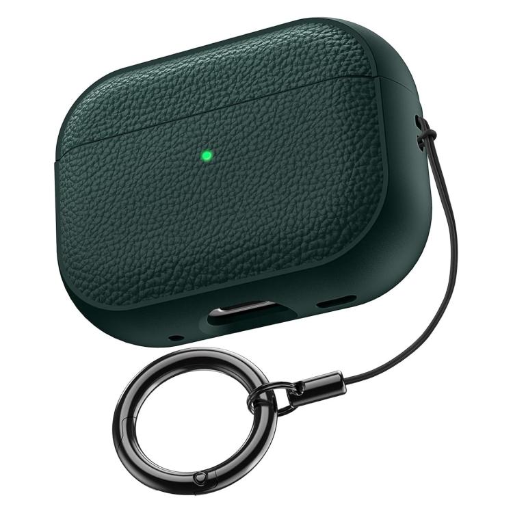 Levně LYCHEE TPU pouzdro na sluchátka Apple AirPods Pro 3 tmavě zelené