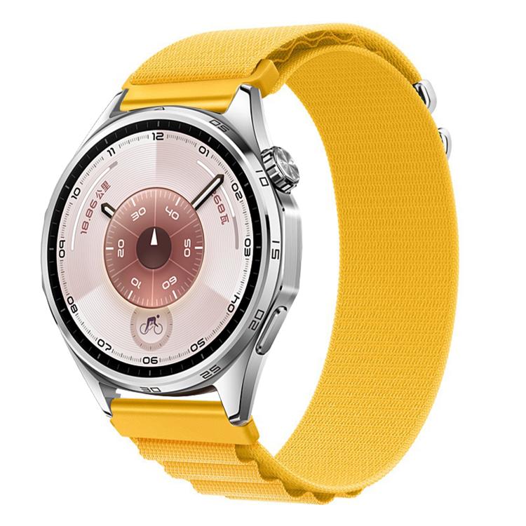Levně NYLON Vyměnitelný řemínek pro Huawei Watch GT 5 46mm / GT 6 46mm žlutý