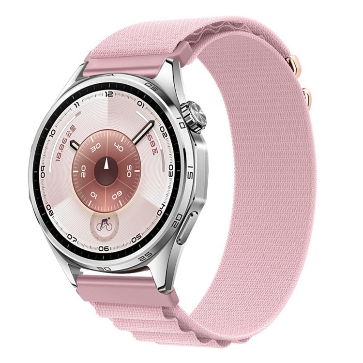 Levně NYLON Vyměnitelný řemínek pro Huawei Watch GT 5 46mm / GT 6 46mm světle růžový