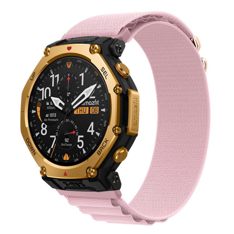 Levně Nylonový vyměnitelný řemínek pro Amazfit T-Rex 3 Pro 48mm růžový