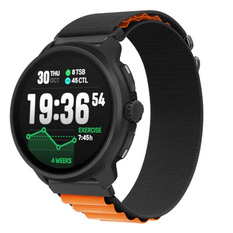 Levně NYLON Vyměnitelný řemínek pro Suunto Race 2 BLACK-ORANGE