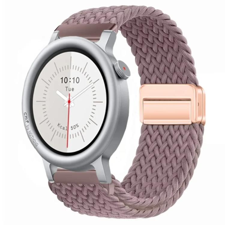 Levně BRAIDED Nylonový řemínek pro CMF Watch 3 Pro SMOKY PURPLE