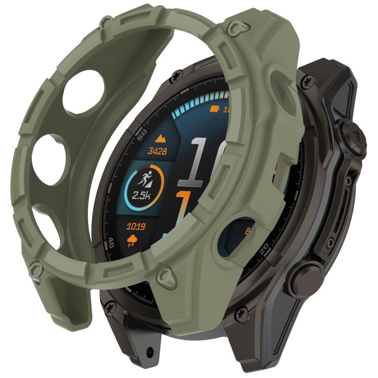 Levně TPU HALF COVER Kryt pro Garmin Fenix 8 Pro 51mm AMOLED zelený